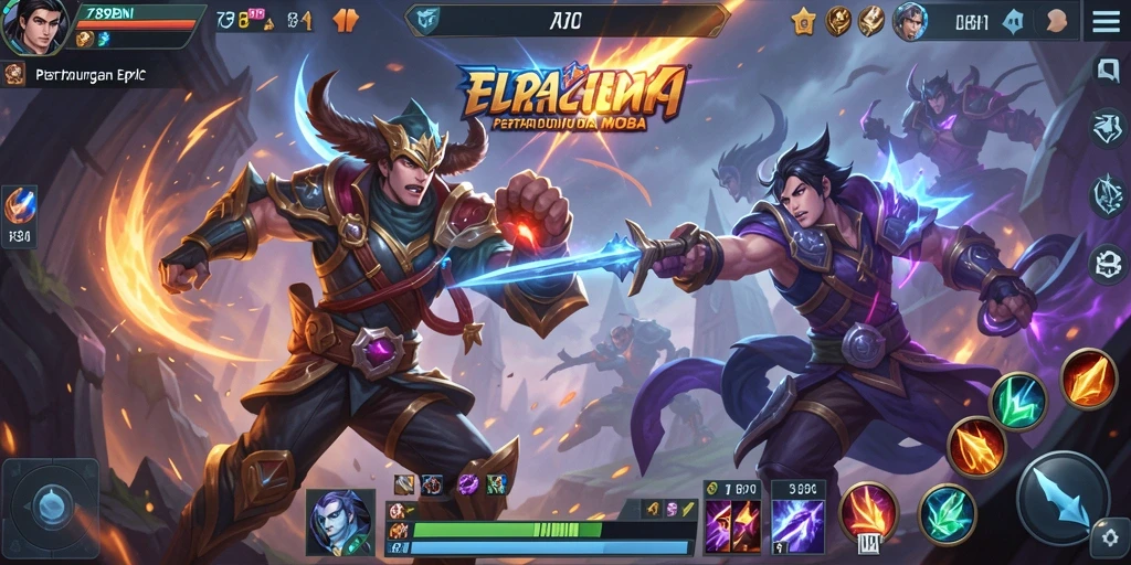Screenshot <strong>789BNI</strong> menampilkan aksi seru dalam pertarungan MOBA.