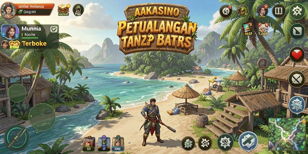 Gameplay seru AAKASINO di dunia terbuka yang luas.