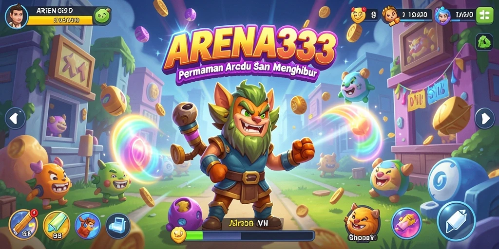 Tampilan gameplay seru dan menantang dari ARENA333.