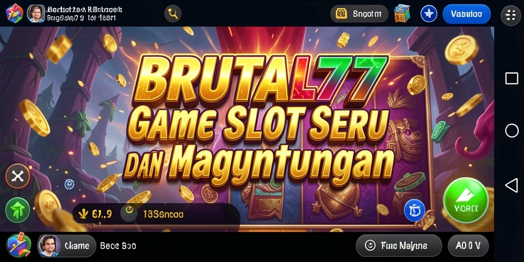 Gameplay menarik dan penuh aksi di BRUTAL77.