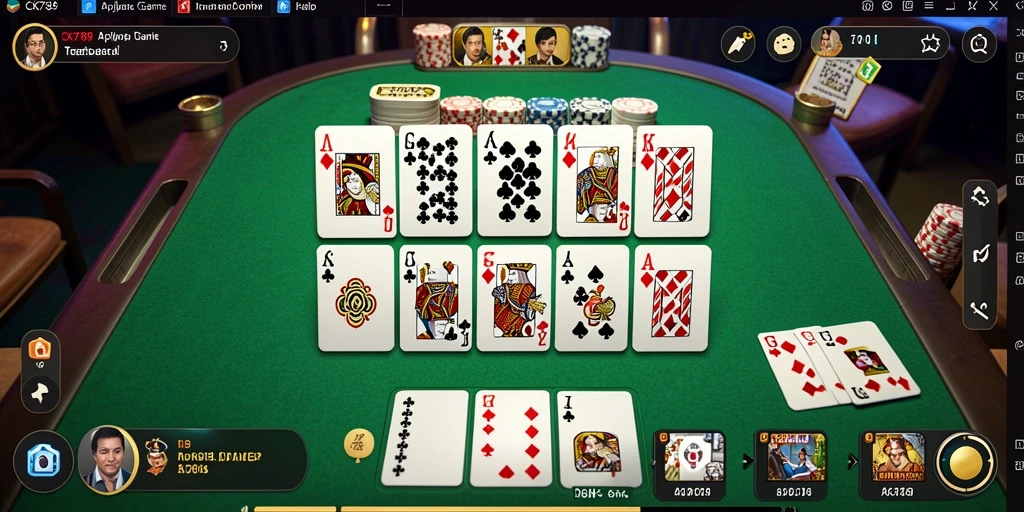 Screenshot CK789 menunjukkan gameplay seru permainan Domino.