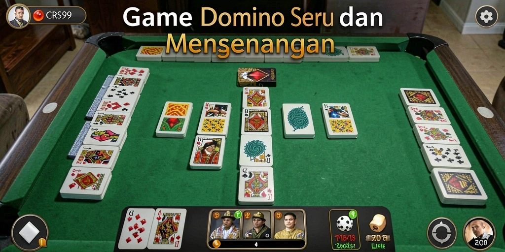 Gameplay seru Domino yang bisa dinikmati bersama teman.