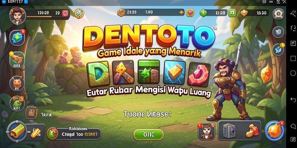 Screenshot gameplay DENTOTO yang menampilkan momen seru dalam permainan Idle.