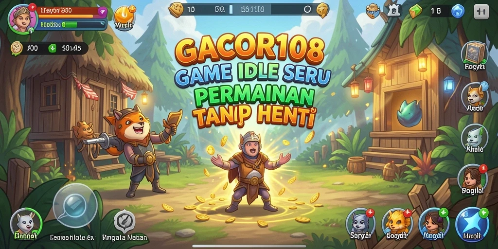Tampilan gameplay GACOR108 yang menarik dalam mode Idle.