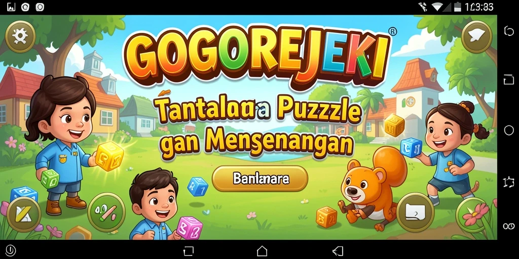 Tangkapan layar GOGOREJEKI menunjukkan gameplay Puzzle yang menarik dan menantang.