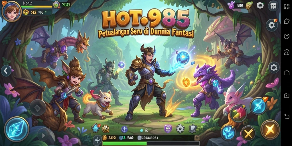 Screenshot menampilkan eksplorasi dunia fantasi yang menawan.