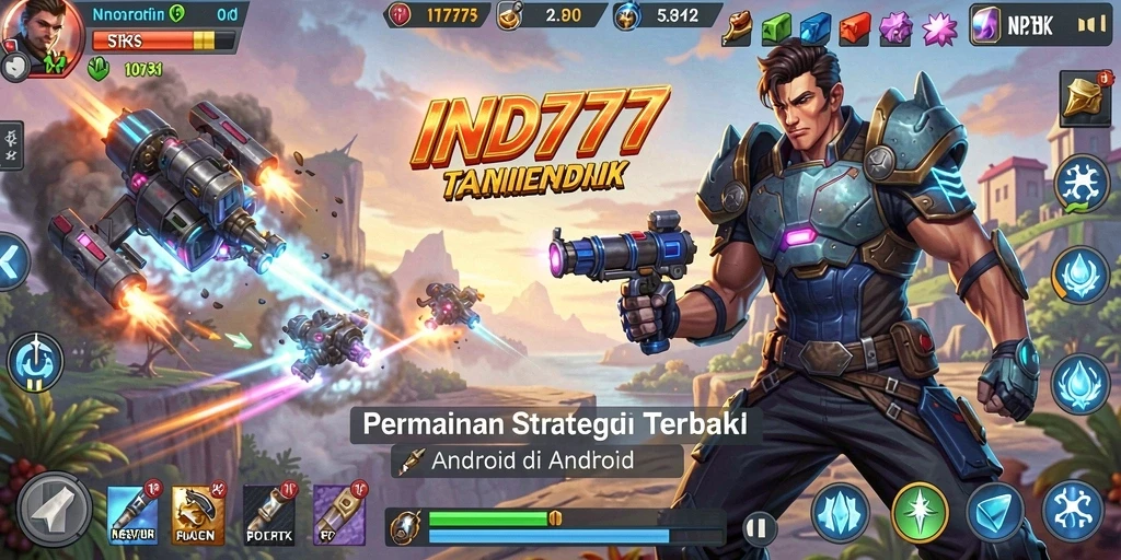 Screenshot menunjukkan gameplay SLG yang intens dan strategi yang mendebarkan.