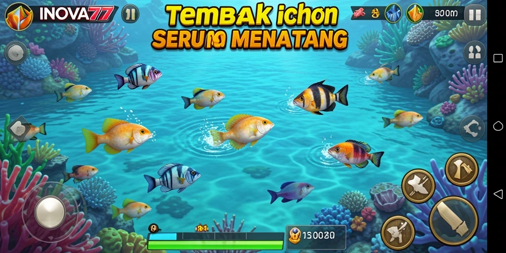 Tampilan gameplay INOVA77 yang seru dan penuh aksi.