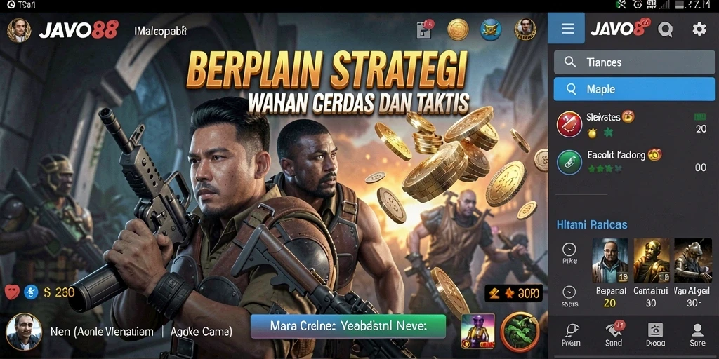 Tampilan gameplay JAVO88 yang penuh strategi dan tantangan.
