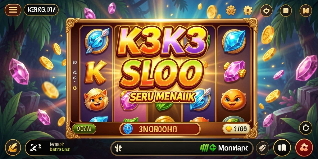 Tampilan gameplay menarik dari K3K3 yang penuh warna.