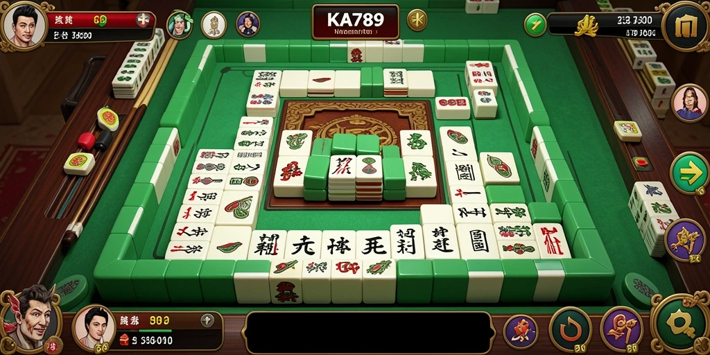 Tampilan gameplay menarik dari KA789 dengan nuansa Mahjong yang autentik.