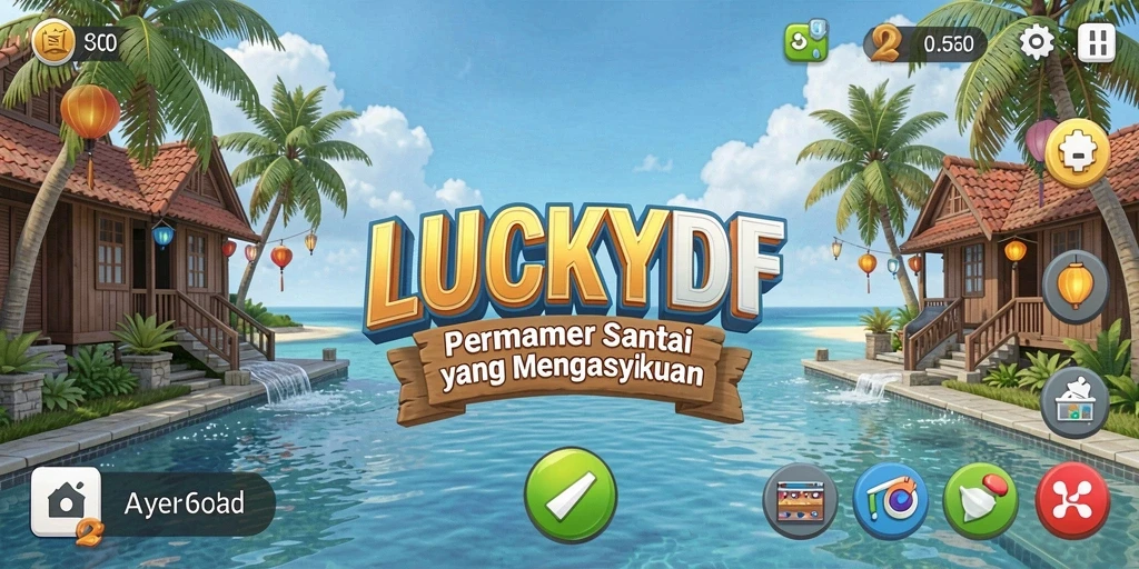 Screenshot LUCKYDF yang menunjukkan gameplay menarik dan santai.