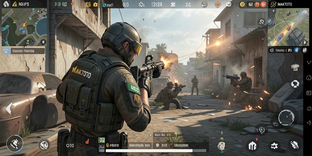 Tampilan gameplay MAKTOTO yang mendebarkan dan penuh aksi.