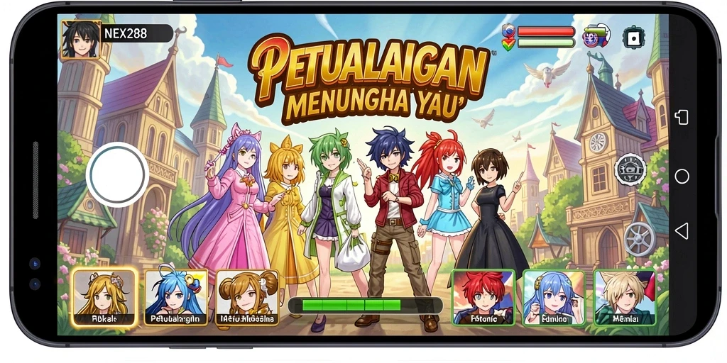 Gameplay NEX288 yang mendebarkan dengan karakter anime yang memikat.