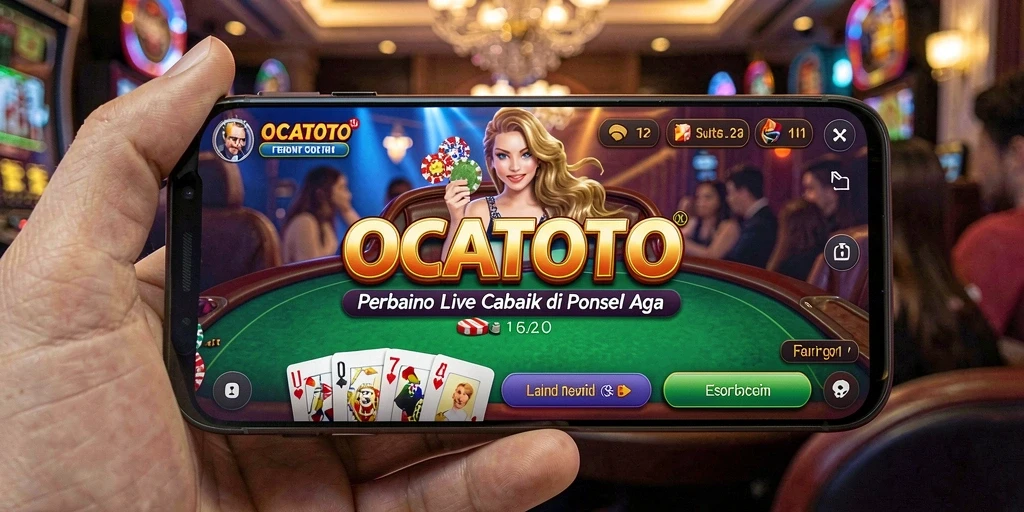 Screenshot gameplay OCATOTO yang memukau dari permainan Live Casino.
