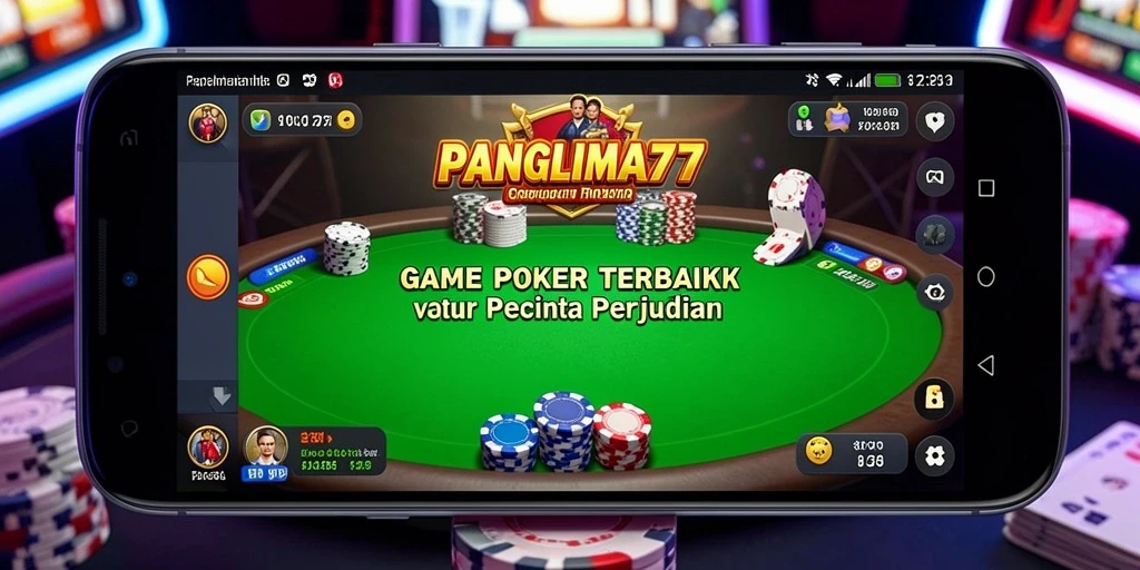 Tangkapan layar utama PANGLIMA77 menunjukkan gameplay poker yang mengasyikkan.