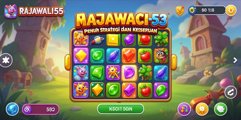 Gameplay seru dan menantang di RAJAWALI55.