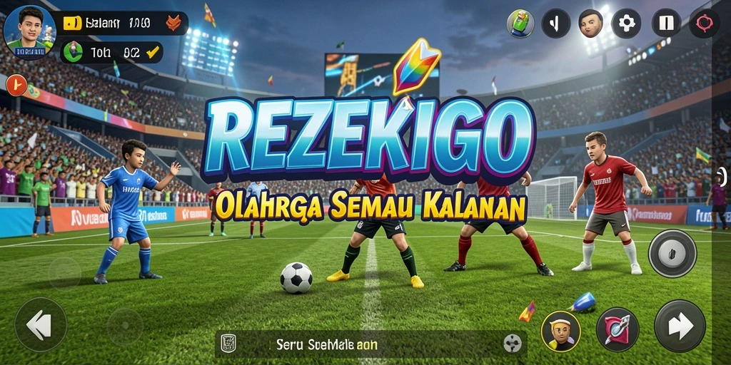 Tampilan seru saat bermain olahraga di REZEKIGO.