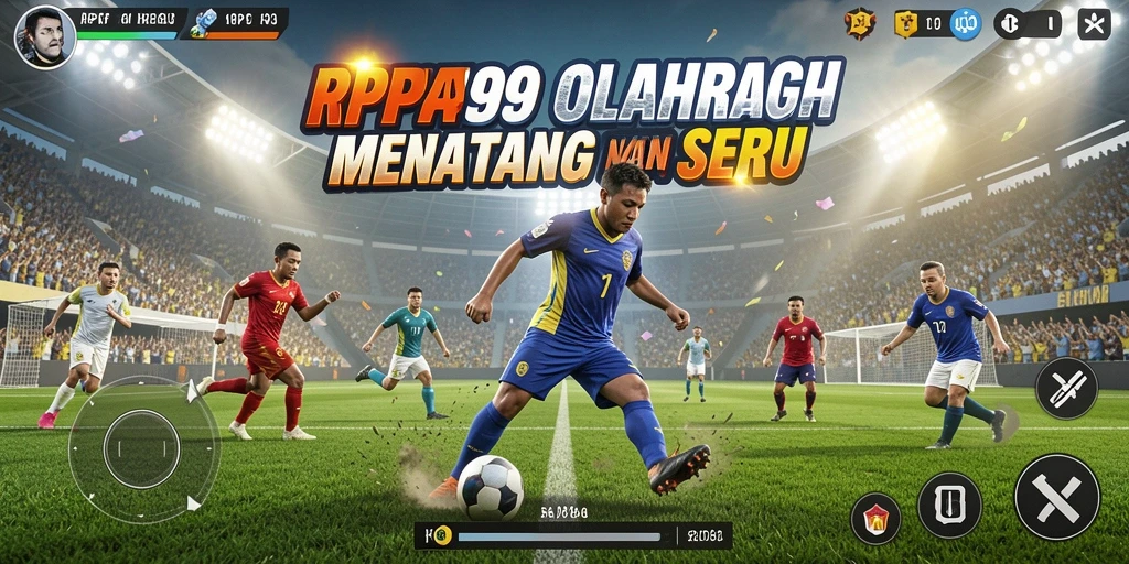 Gameplay RP99 menunjukkan pertarungan olahraga yang mendebarkan.