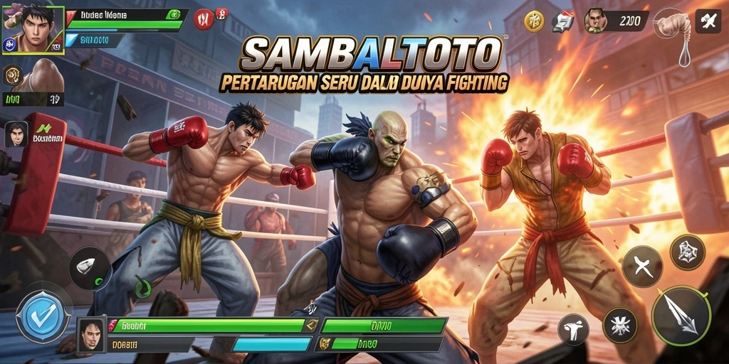 Tampilan gameplay seru dari SAMBALTOTO di arena pertarungan.