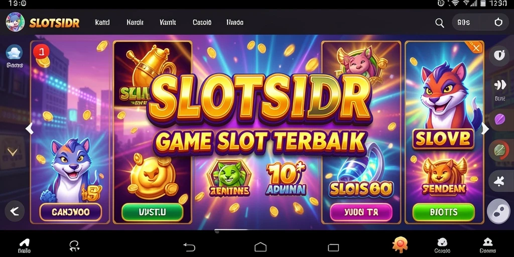 Gameplay seru SLOTSIDR dengan mesin slot menarik.