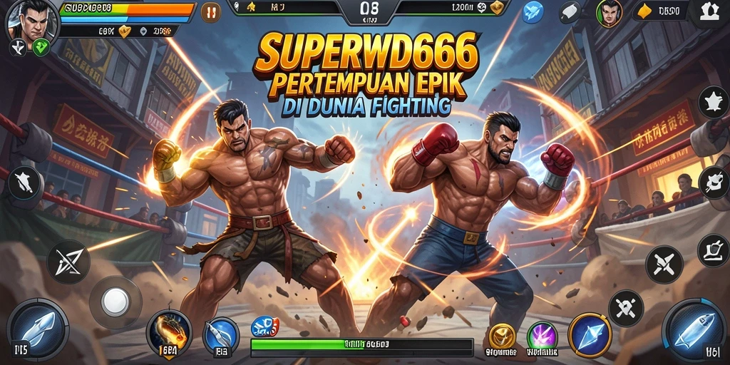 Gameplay mendebarkan dalam <strong>SUPERWD666</strong> dengan berbagai karakter bertarung.