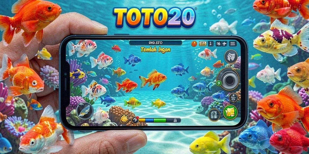 Tampilan gameplay TOTO20 dengan penembakan ikan yang seru.