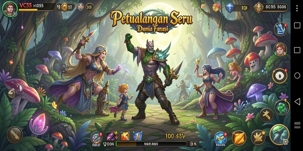 Tangkapan layar gameplay seru VC55 yang penuh tantangan.