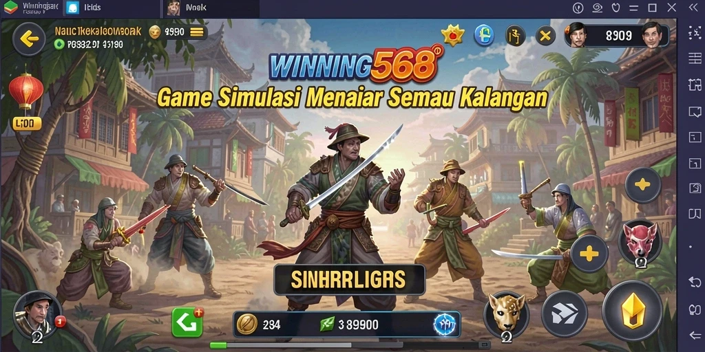 Tampilan gameplay WINNING568 yang menggugah semangat bermain simulasi.